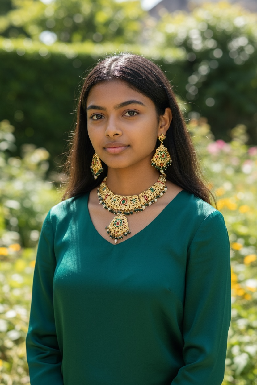 Multi Jadau Set with Earrings