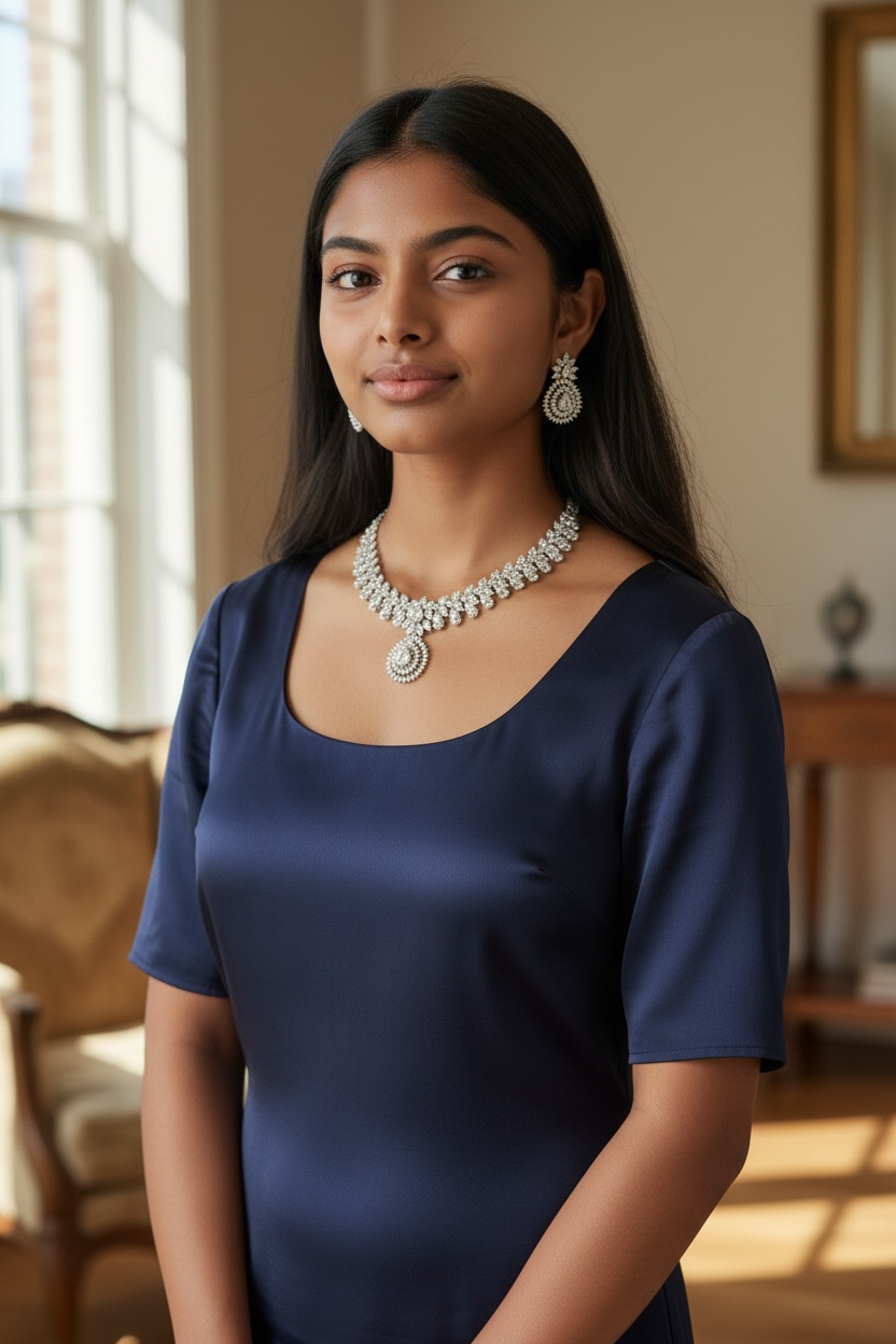 Pendent American Diamond Set with earrings