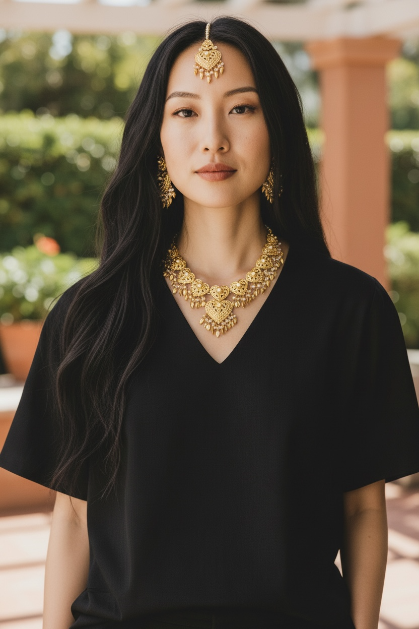 Heart design Jadau Set