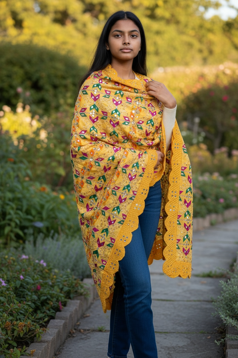 Yellow Phulkari