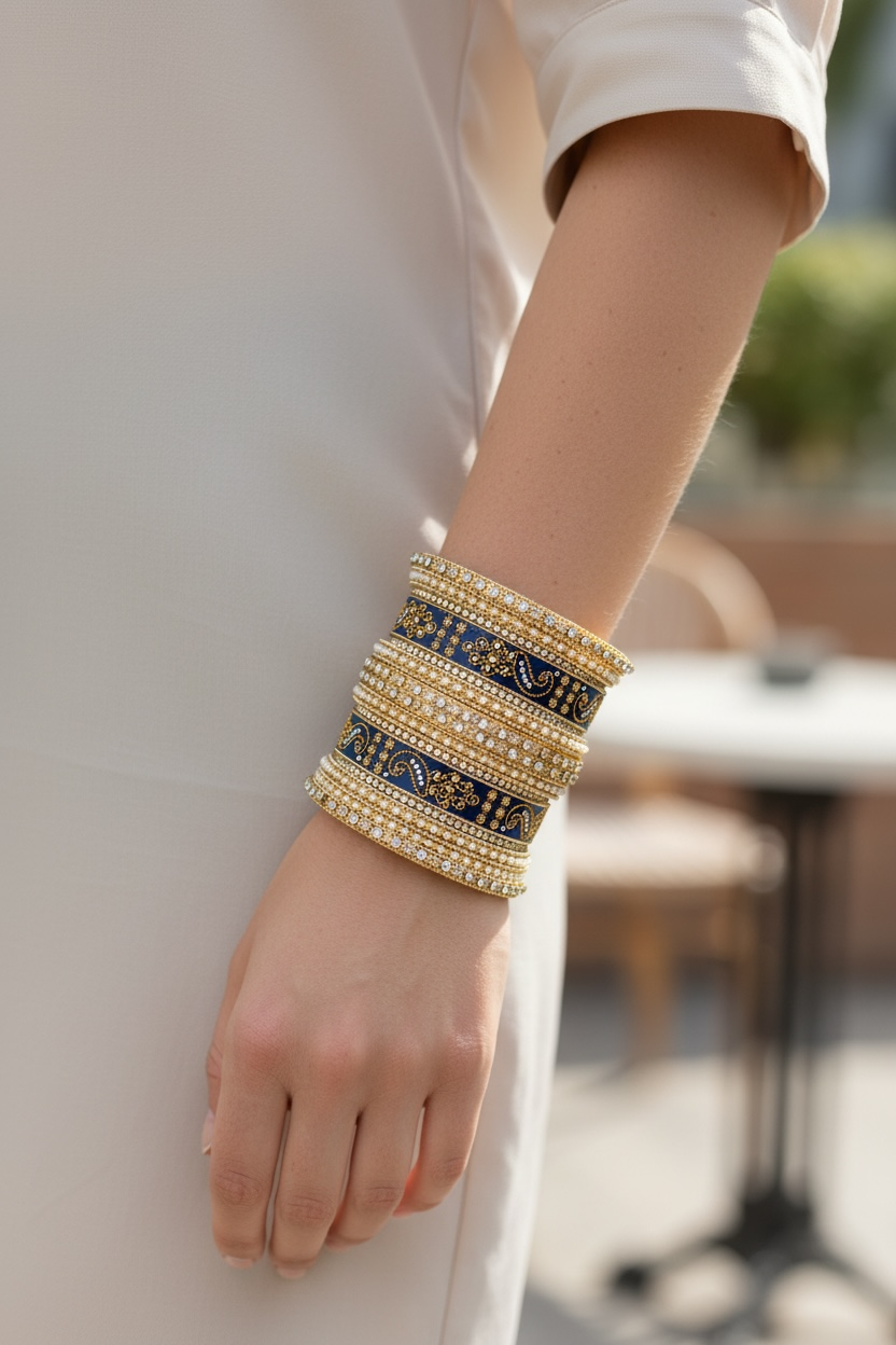 Gold with Velvet Kade in Size 2.10