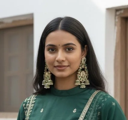 Moissanite Earrings with Jumkis