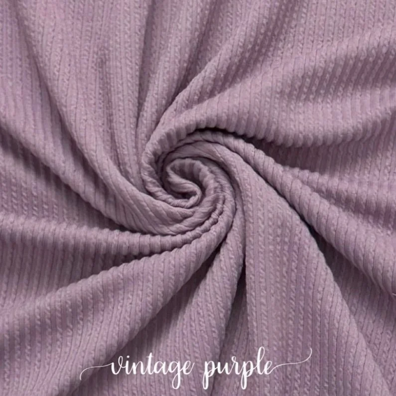 VINTAGE PURPLE WAVED RIB