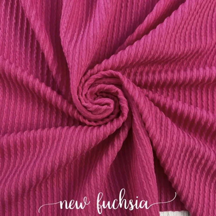NEW FUCHSIA WAVED RIB