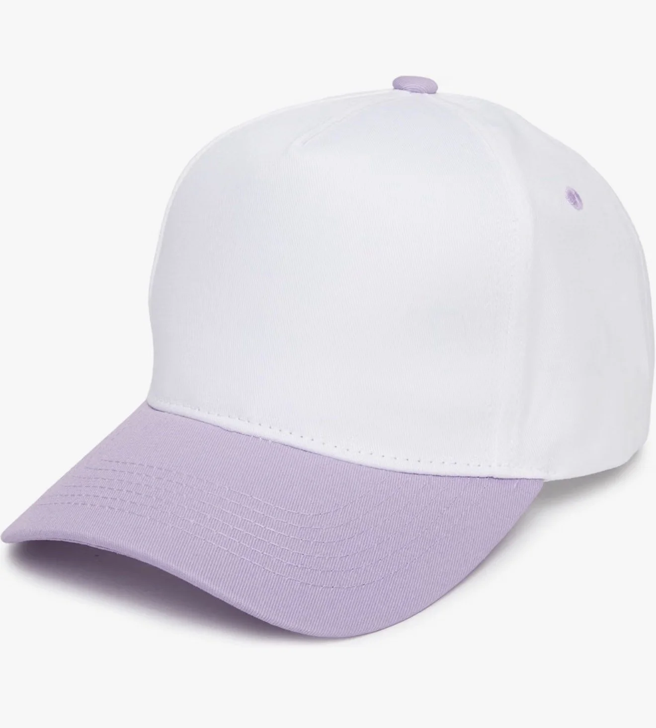 LIGHT PURPLE & WHITE SNAPBACK HAT