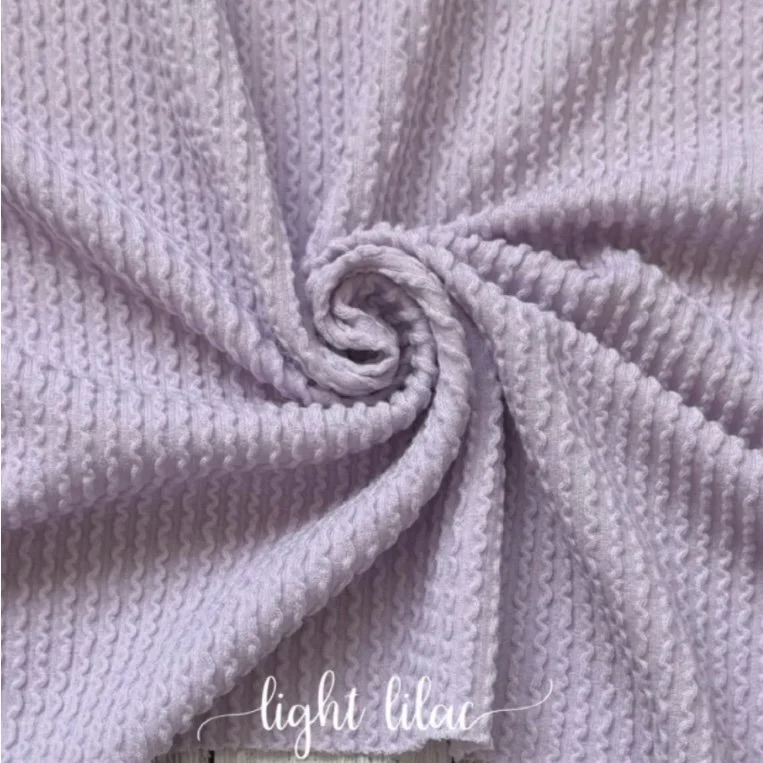 LIGHT LILAC WAVED RIB