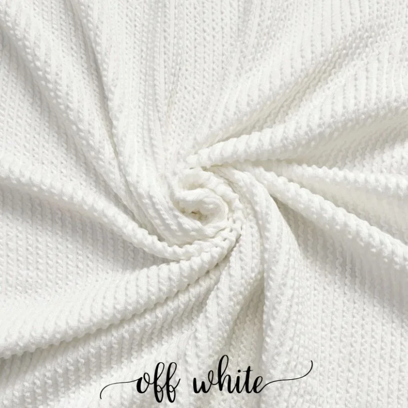 OFF WHITE WAVED RIB