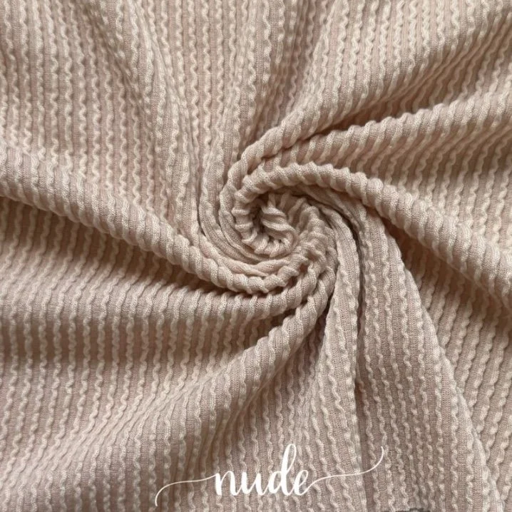 NUDE WAVED RIB