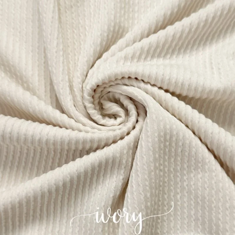 IVORY WAVED RIB