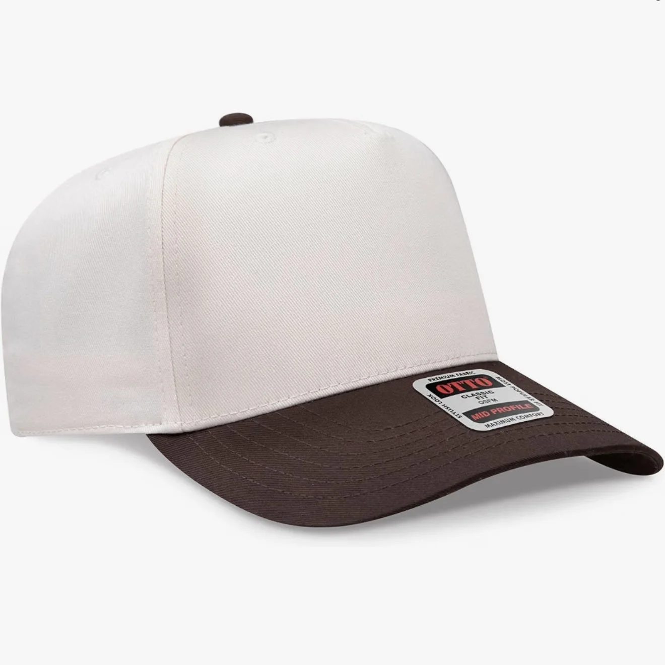 DARK BROWN & NATURAL SNAPBACK HAT