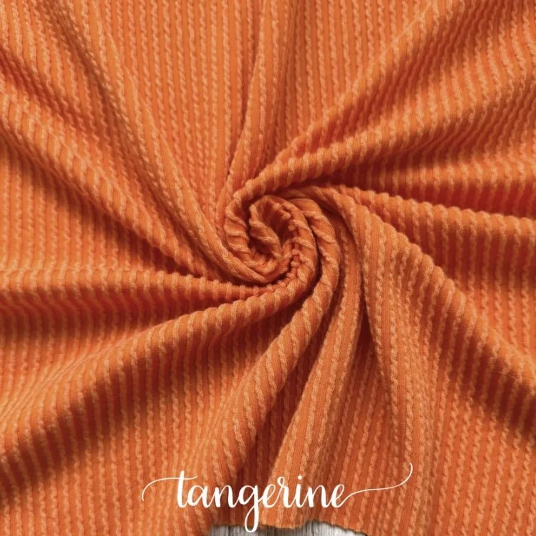 TANGERINE WAVED RIB