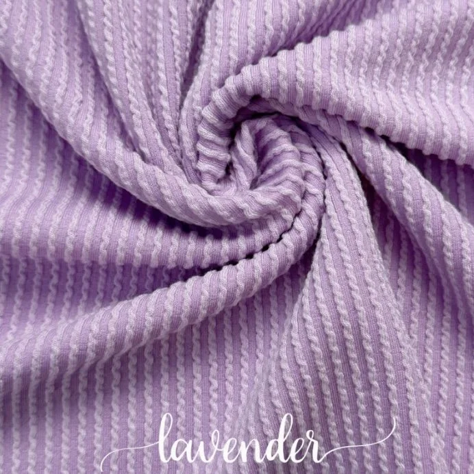 LAVENDER WAVED RIB