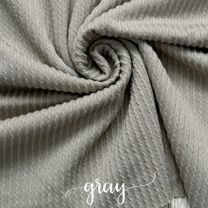 GRAY WAVED RIB