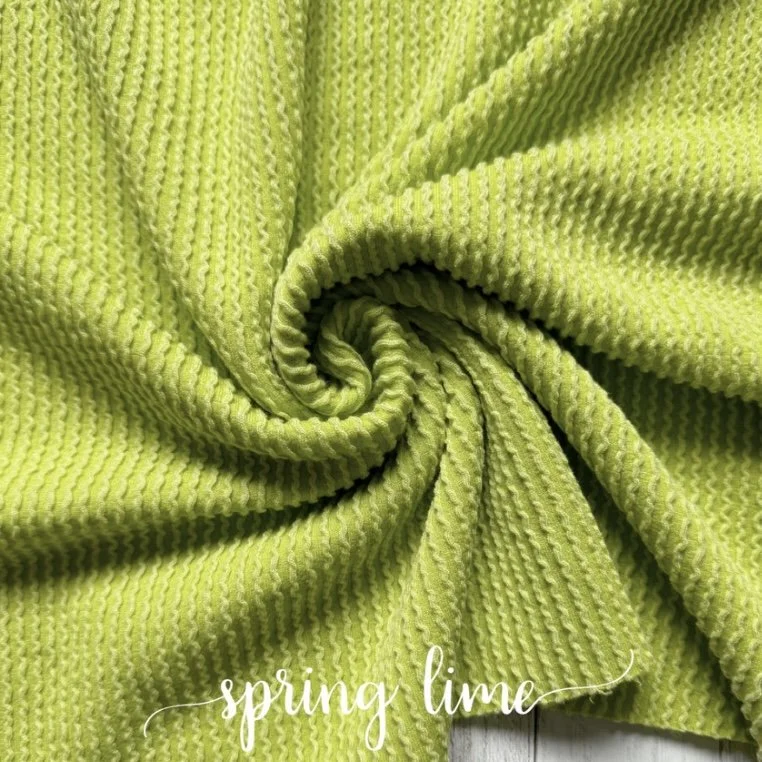 SPRING LIME WAVED RIB