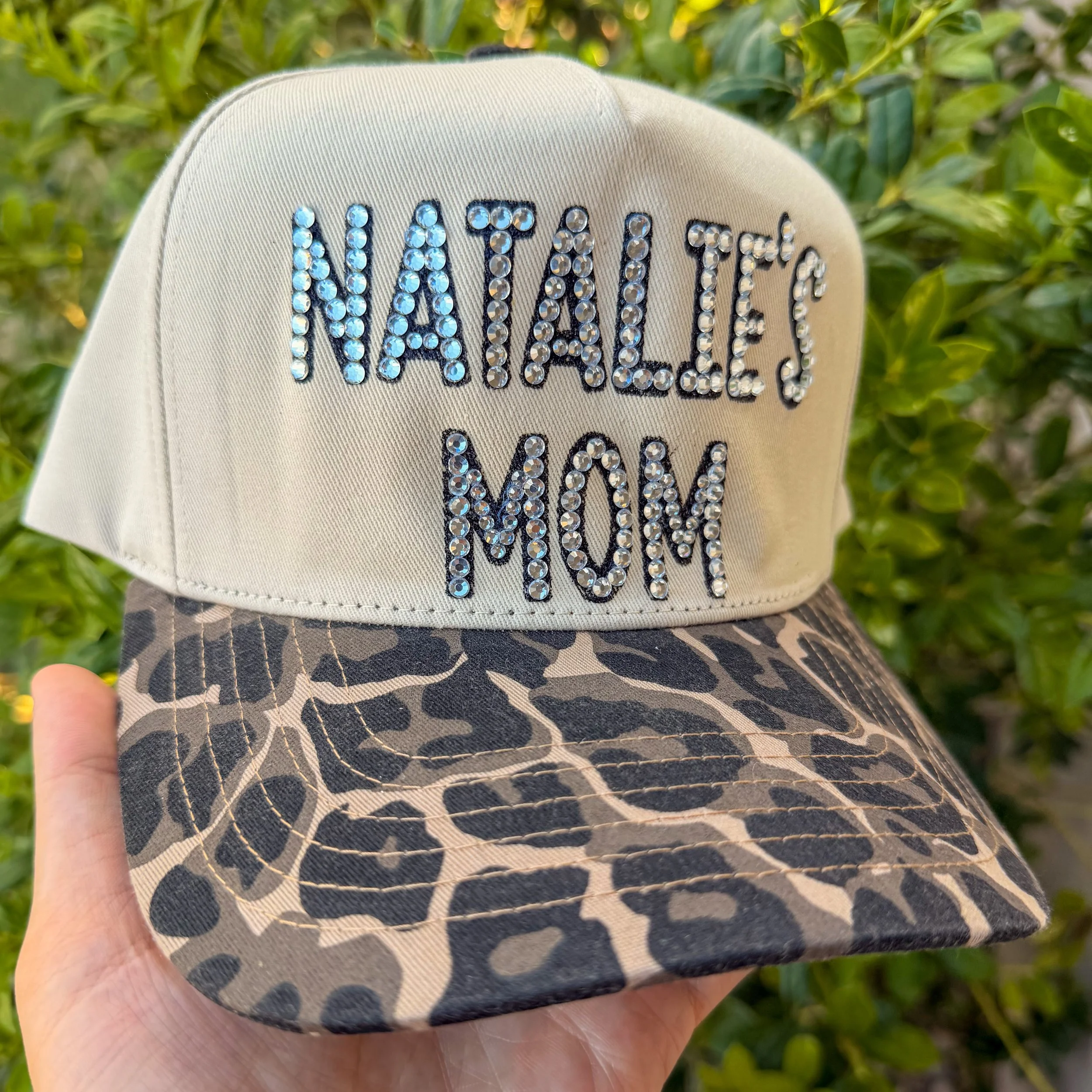CHEETAH & NATURAL SNAPBACK HAT