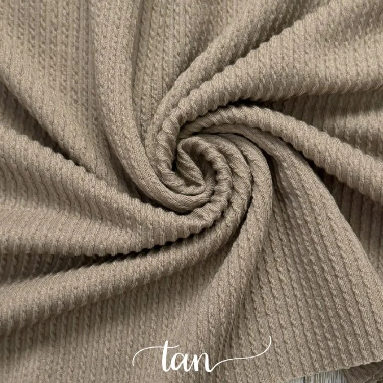 TAN WAVED RIB