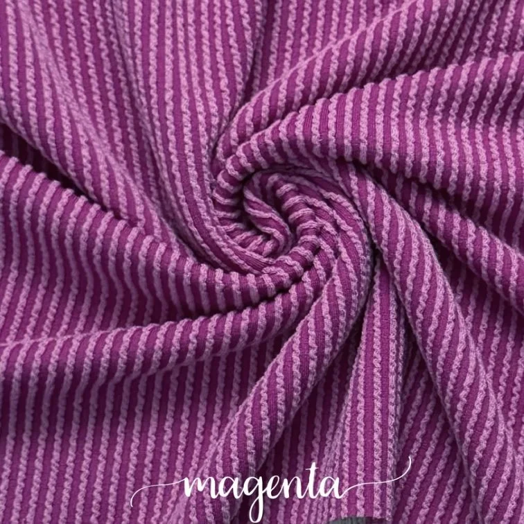 MAGENTA WAVED RIB