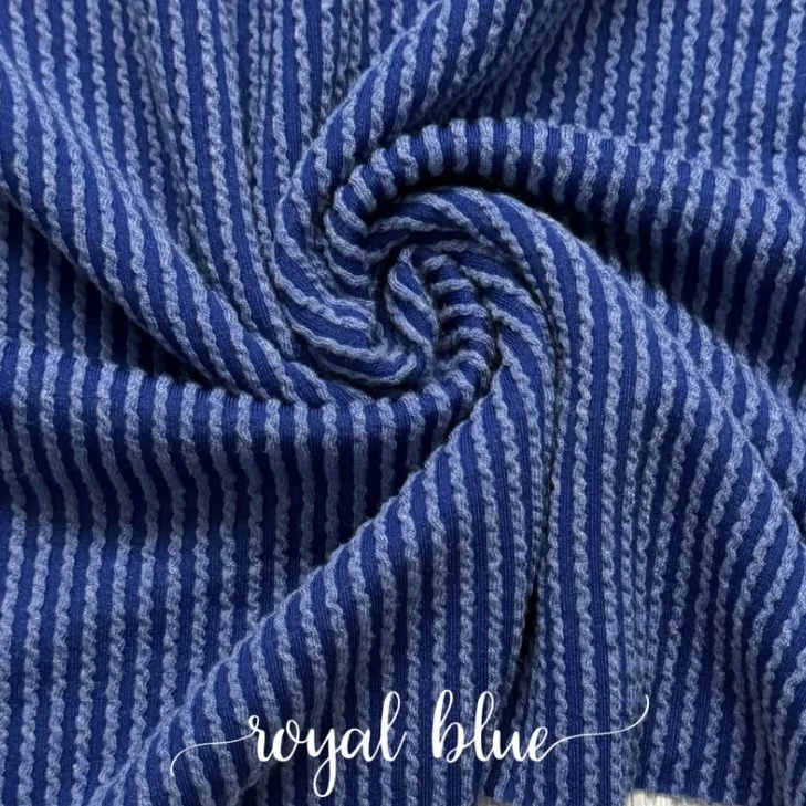 ROYAL BLUE WAVED RIB