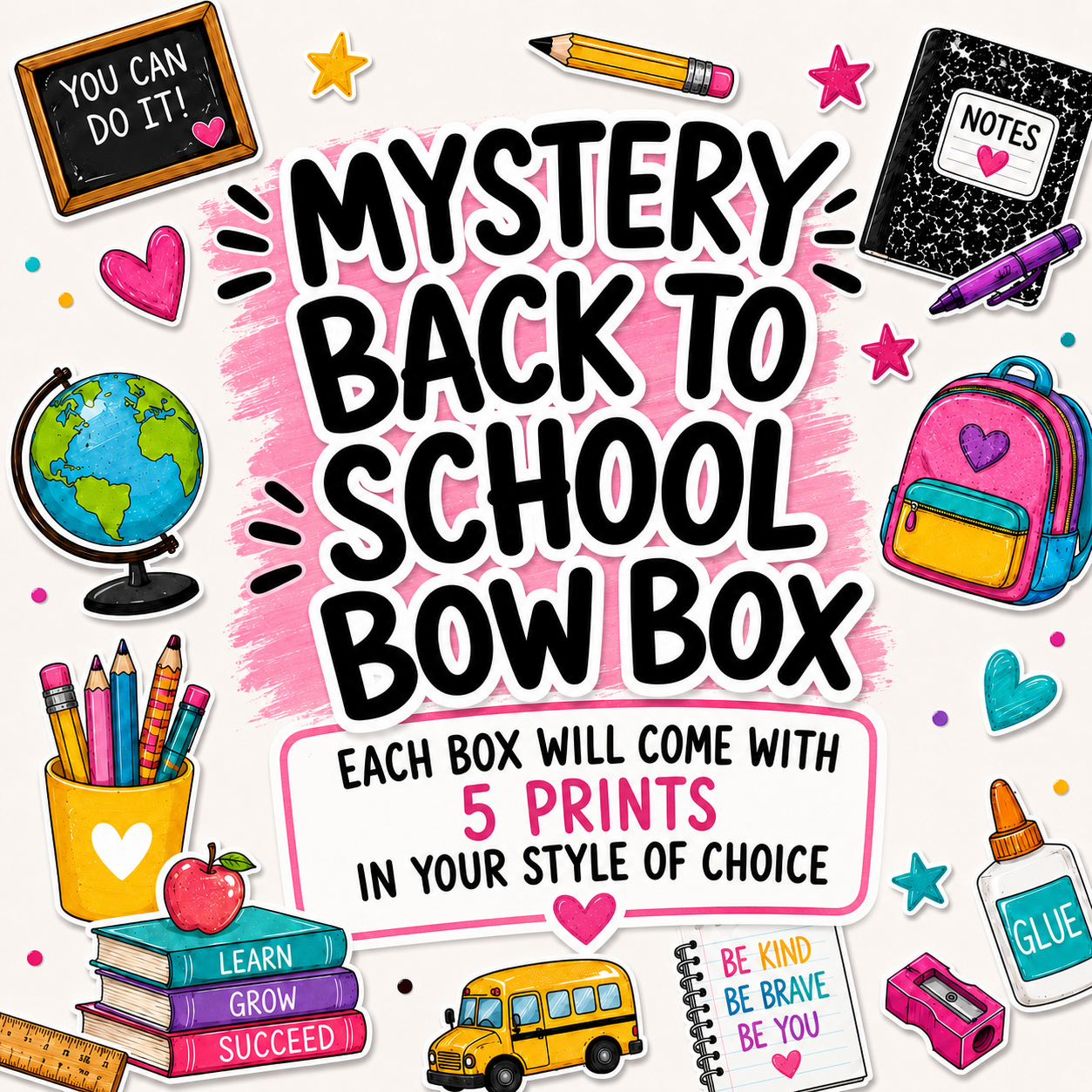 MYSTERY SCHOOL BOW BOX