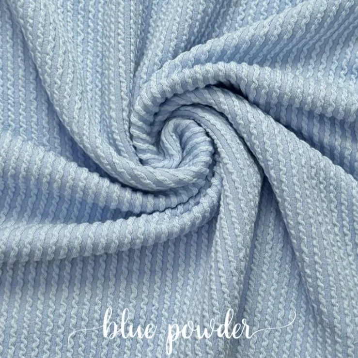 BLUE POWDER WAVED RIB