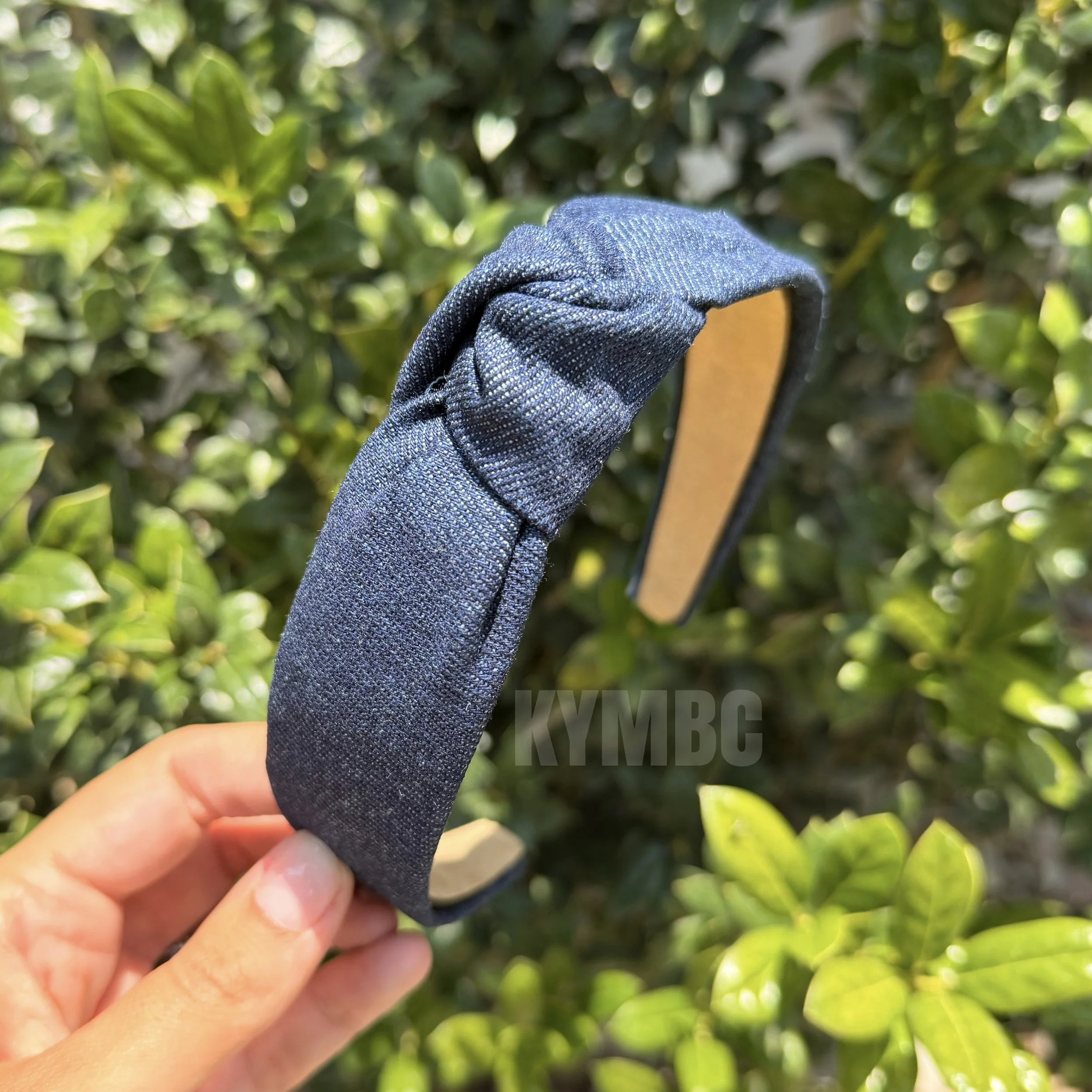 DENIM KNOTTED HEADBAND
