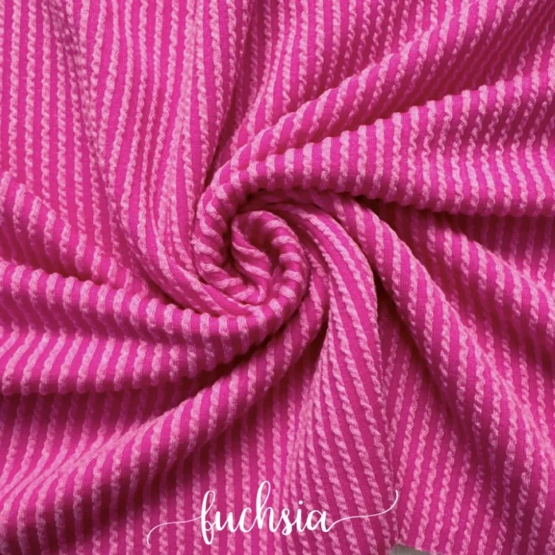 FUCHSIA WAVED RIB