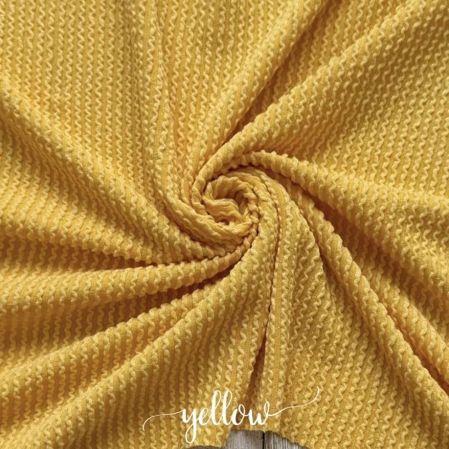YELLOW WAVED RIB