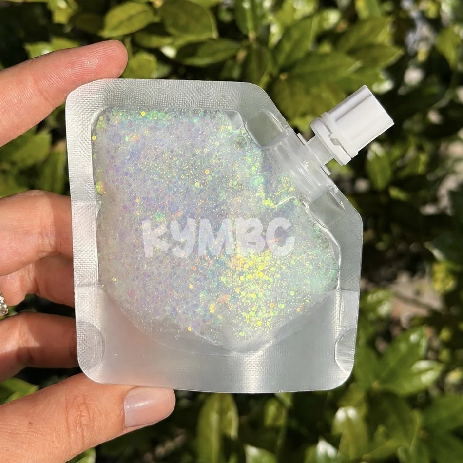 CUSTOM GLITTER SQUEEZE POUCH