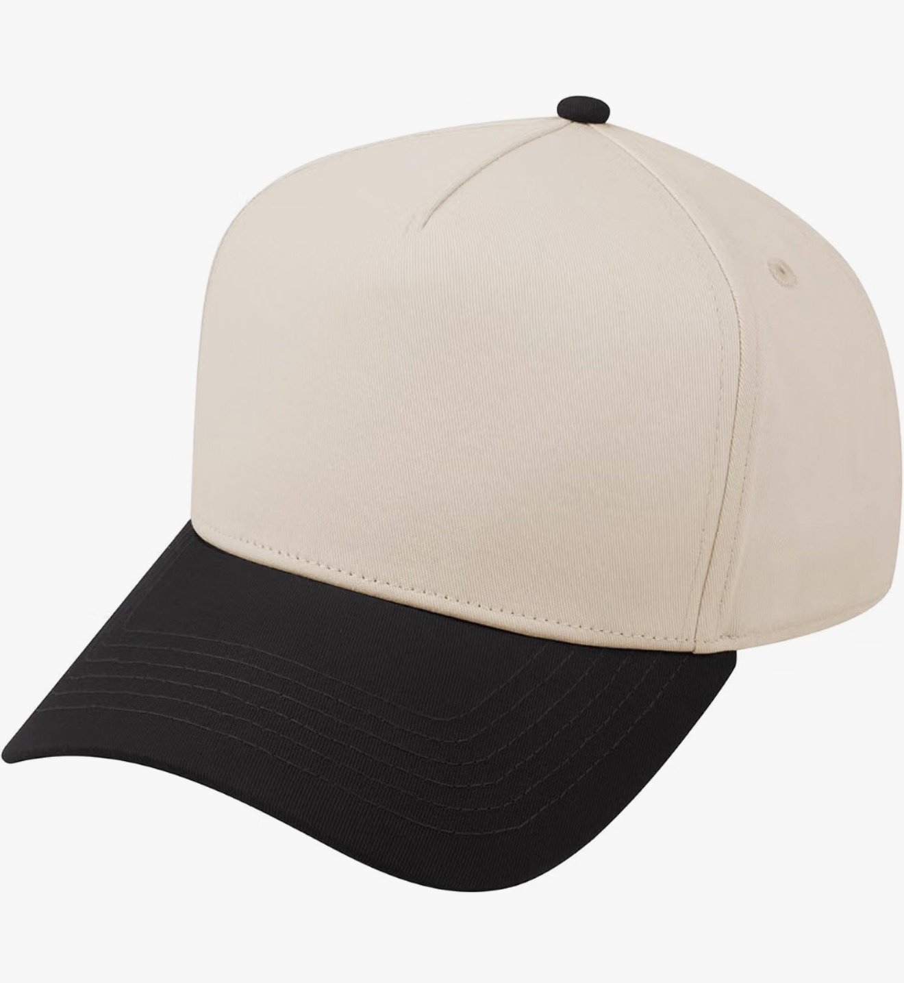 CHILDRENS BLACK & NATURAL SNAPBACK HAT
