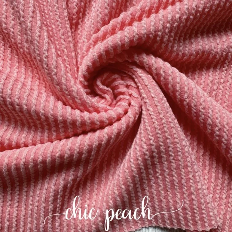 CHIC PEACH WAVED RIB