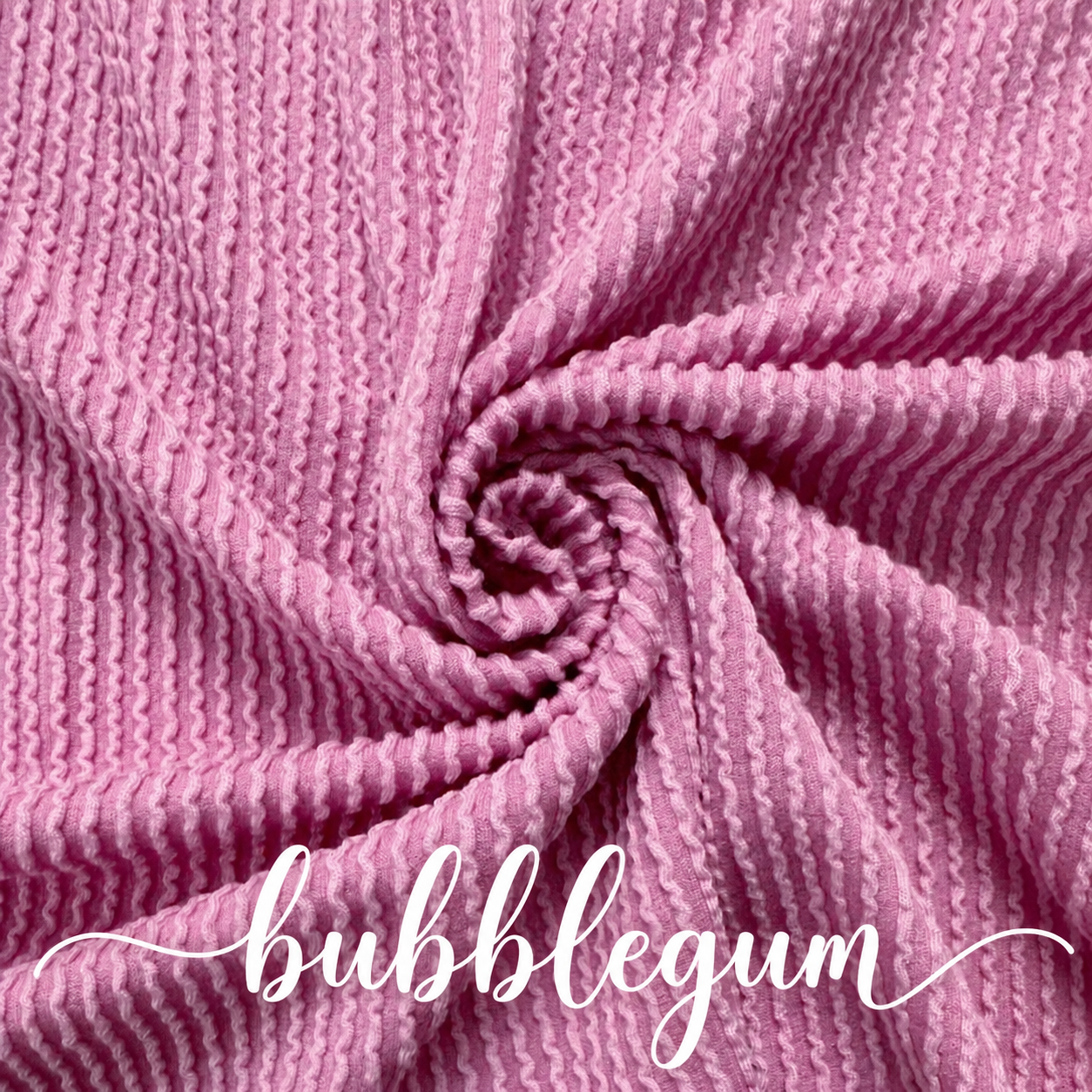 BUBBLEGUM WAVED RIB