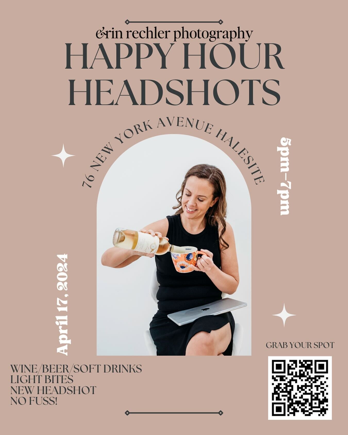 INTRODUCING&hellip; HAPPY HOUR HEADSHOTS 🙌 🥂 

I get it, getting your headshot done is HARD. You feel awkward, what do you do with your hands, and it&rsquo;s usually in the back of an office&hellip;I know many of you push it to the bottom of your t