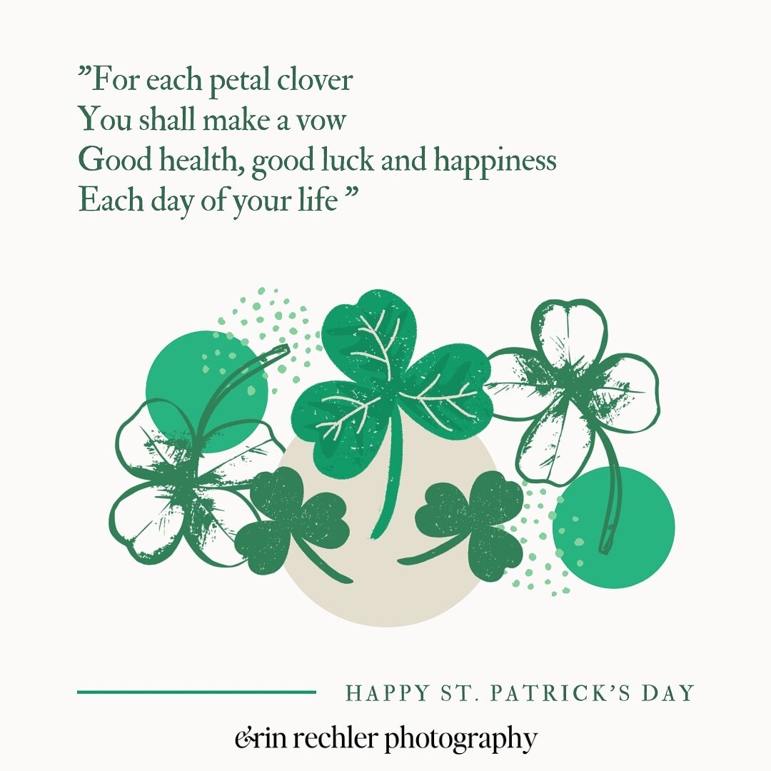 &ldquo;May luck be your friend in whatever you do and may trouble be always a stranger to you&ldquo; ~Irish Blessing

Happy St Patrick&rsquo;s Day! ☘️