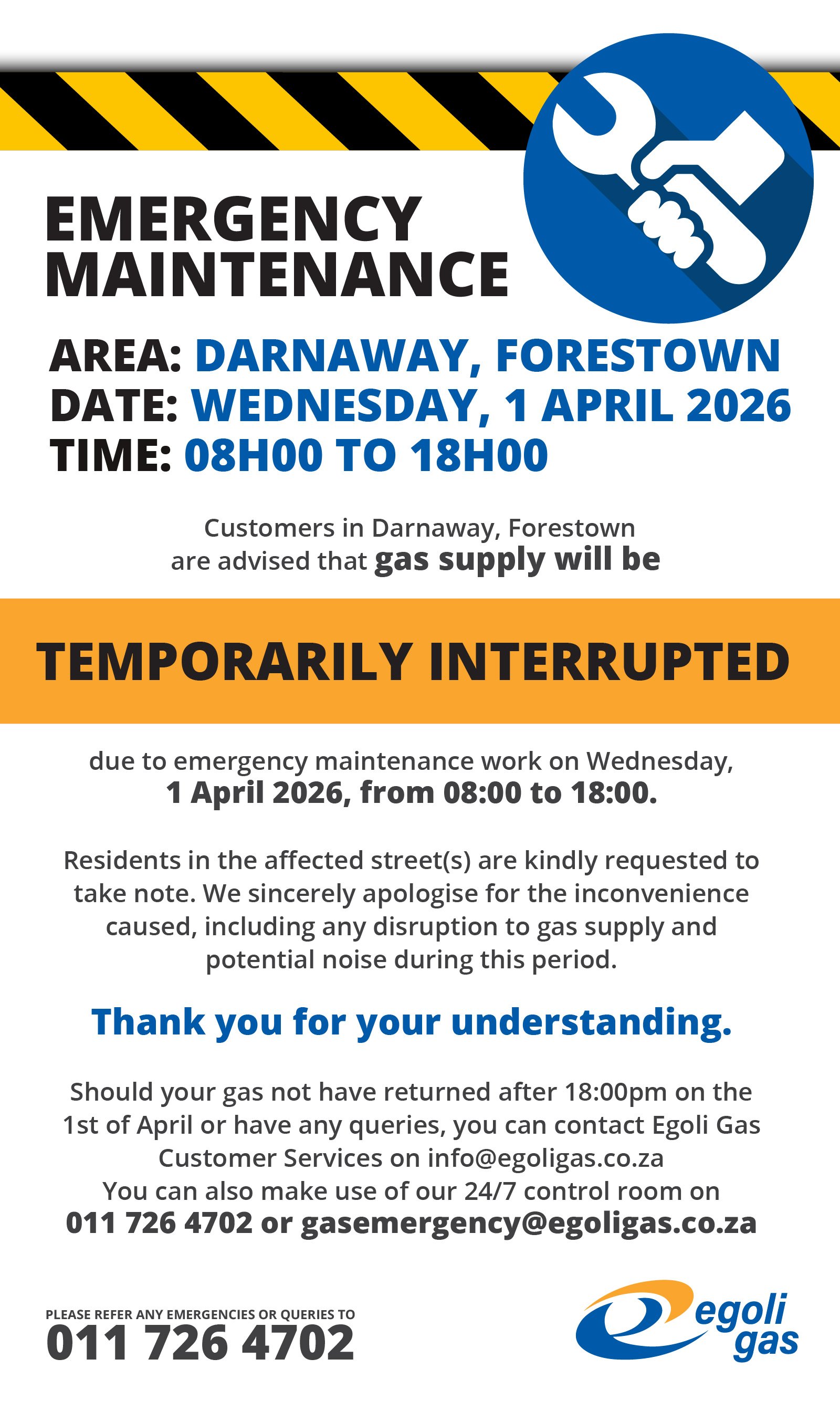 TEMPORARILY INTERRUPTED