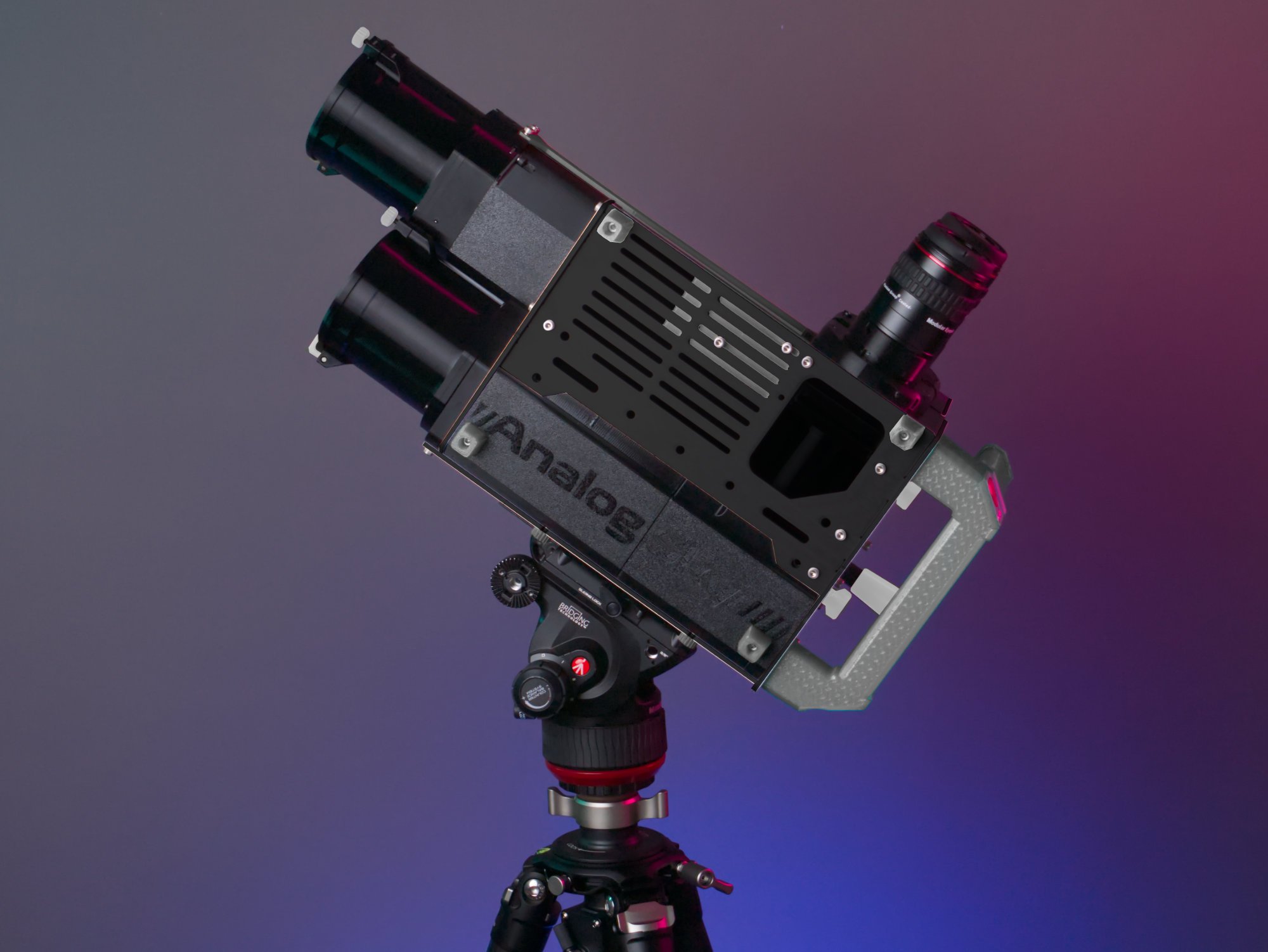 black/gray black anodized aluminum