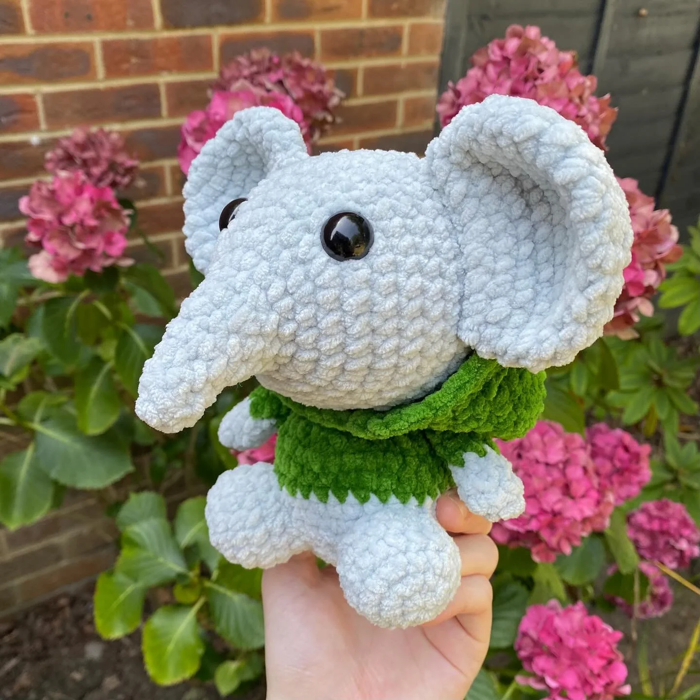 Something a bit different - got back into crocheting this summer 🧶🐘 

#crochet #amigurumi #elephant