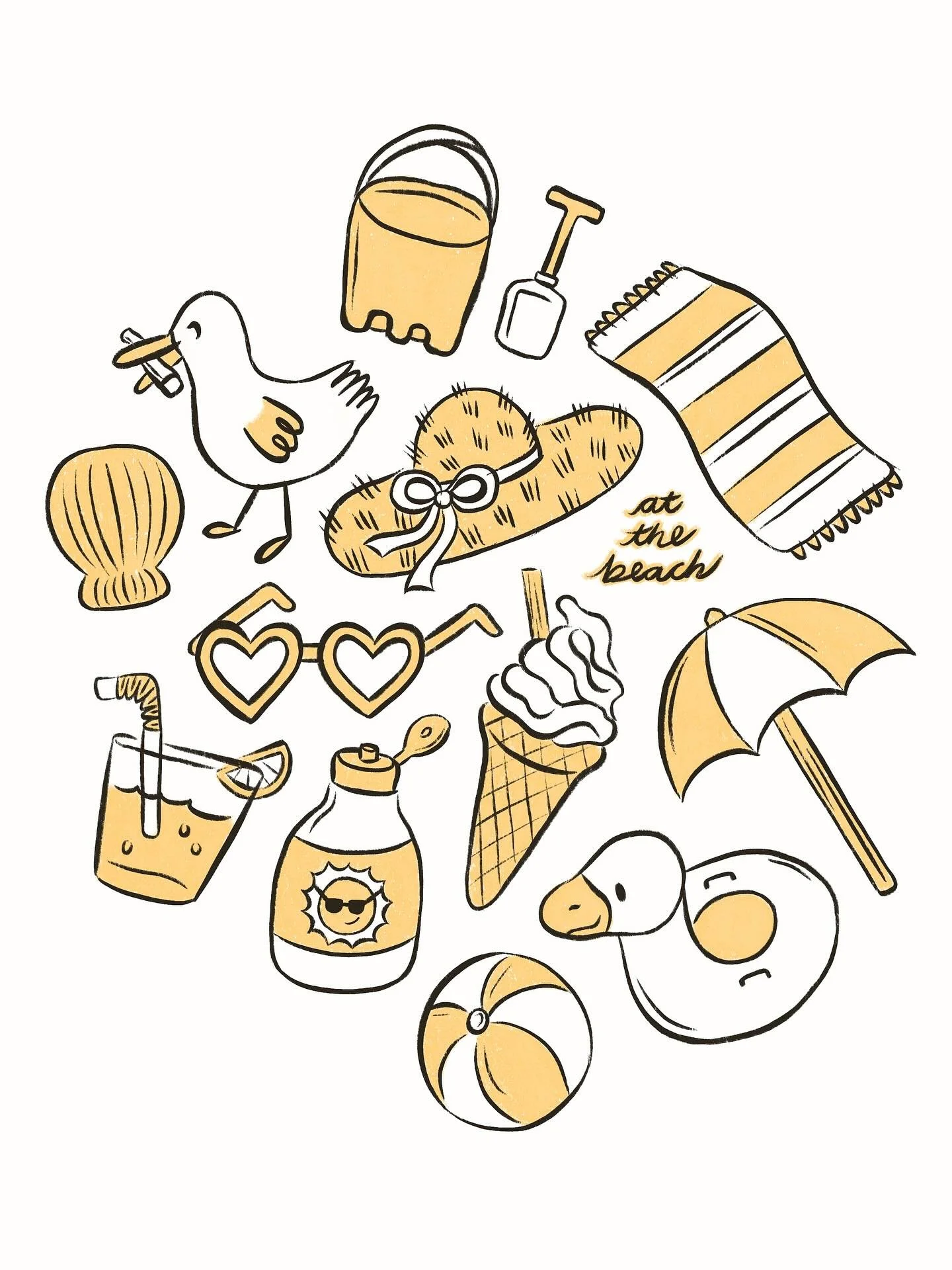 GPTD Project 1. Icons ✨ @mikelowerystudio 

I chose the beach (back in May haha) and played around with different colour variations ☀️🏖️🍦 Let us know if you have any favourites 💛

#gettingpaidtodraw #digitalillustration #beach