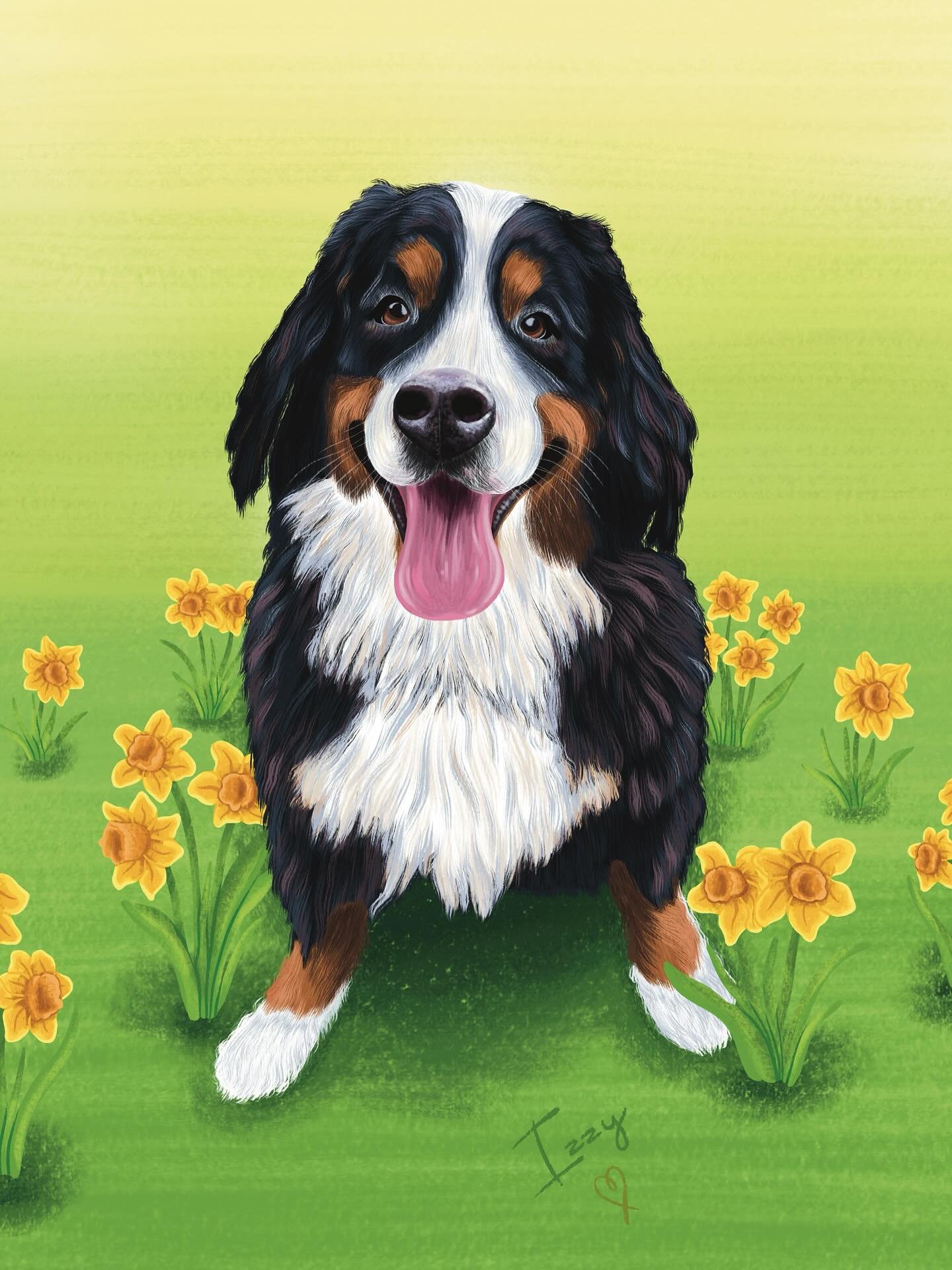 Recent commission of the lovely Izzy 🌼

#commission #digitalillustration #dog #dogillustration #petportait