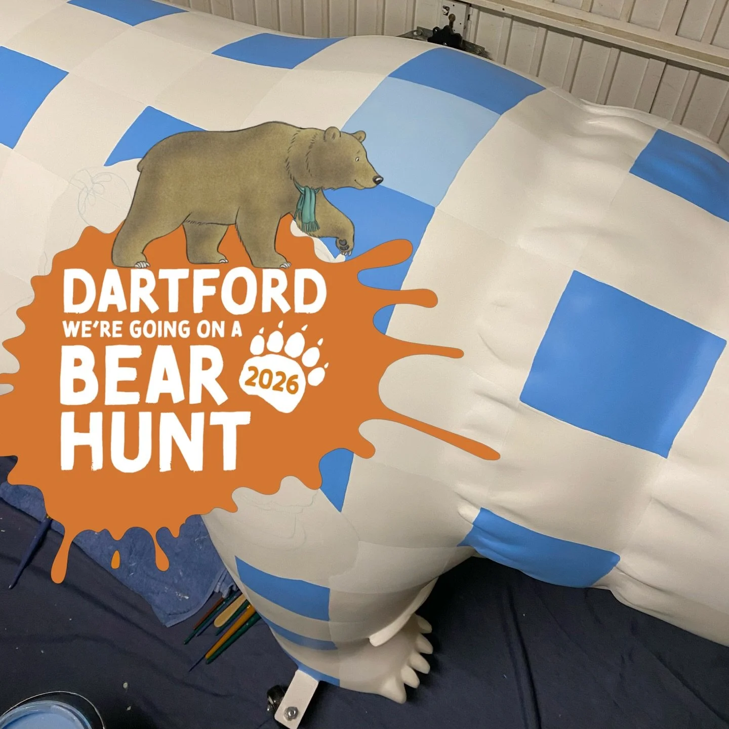 Starting on the second shade of blue 🤍🩵💙 @dartfordbearhunt 

If you&rsquo;re seeing this on your feed and didn&rsquo;t know, I&rsquo;m posting more on stories too, saved as a highlight as well ☺️🐻✨

#dartfordbearhunt #wildinart