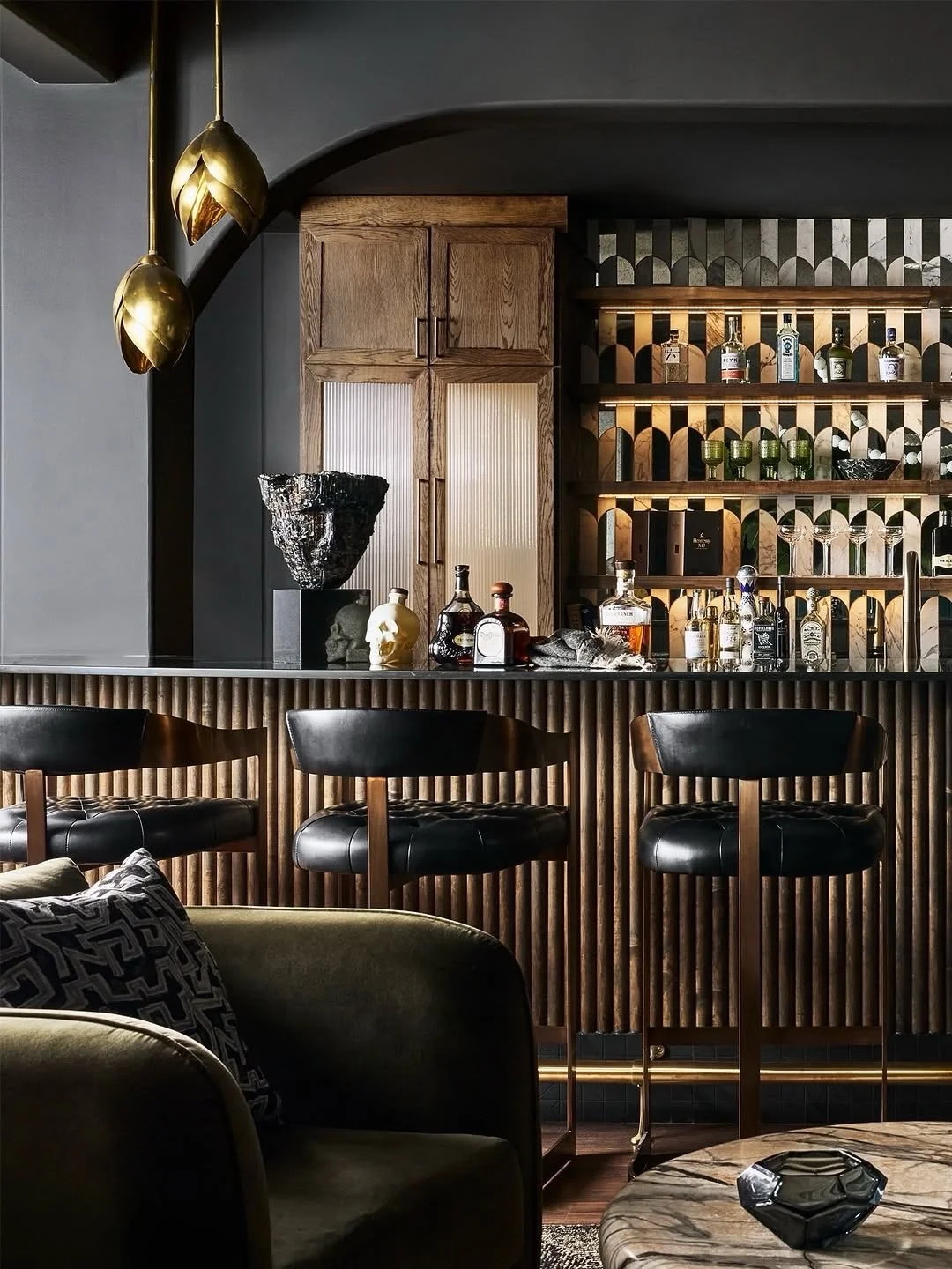 I&rsquo;m definitely a sucker for great design and thoughtful details. And this basement bar by @houseliftdesign is a perfect example of how the right vision can completely transform a space. ✨

When this basement bar was designed, &ldquo;typical&rdq