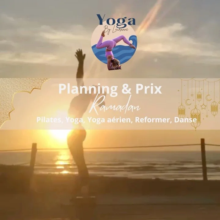 Pour cette periode du Ramadan, le programme et les pratiques seront adapt&eacute;es 🌙

Retrouve le programme de mes Cours de Yoga &amp; Pilates / Let&rsquo;s find the Schedule of my Yoga &amp;!Pilates classes
📍Tamraght &amp; Agadir 
🧘🏽&zwj;♀️Yoga