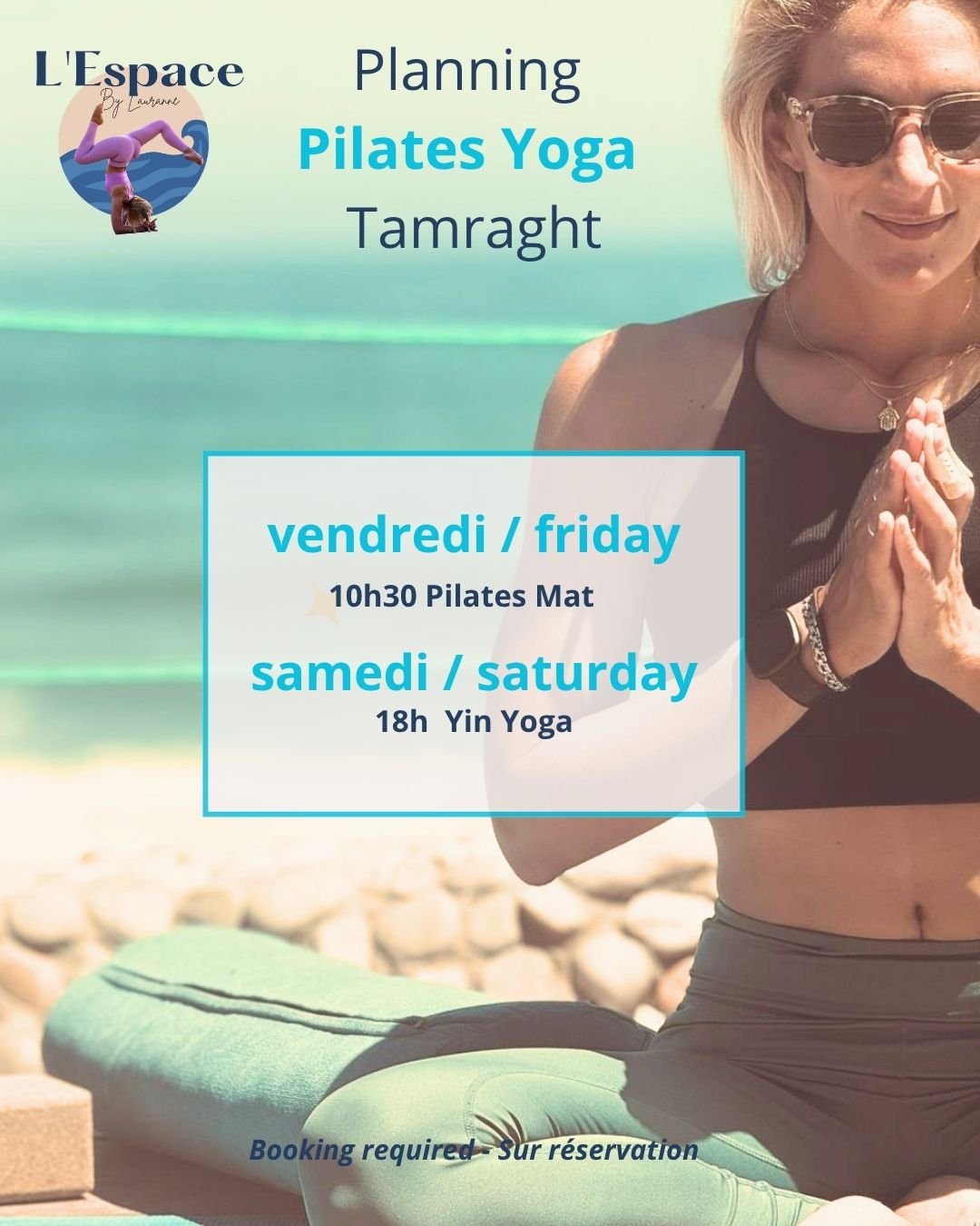Cours de Yoga et Pilates à Agadir, Séjour et EVJF sur-mesure à Taghazout au Maroc