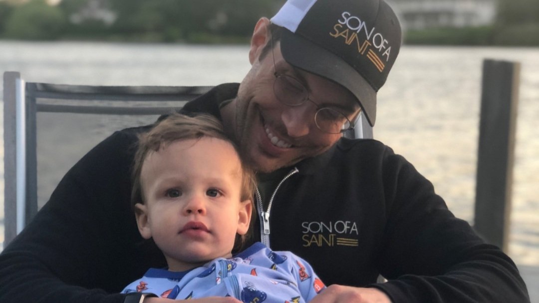 Hive CEO & Founder, Byron Slosar, with his son