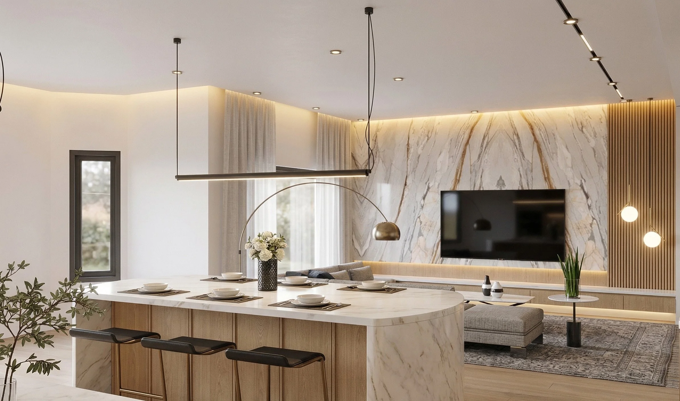 modern-open-concept-living-dining-room-marble-feature-wall-kitchen-island-toronto-renovation.jpg.jpg