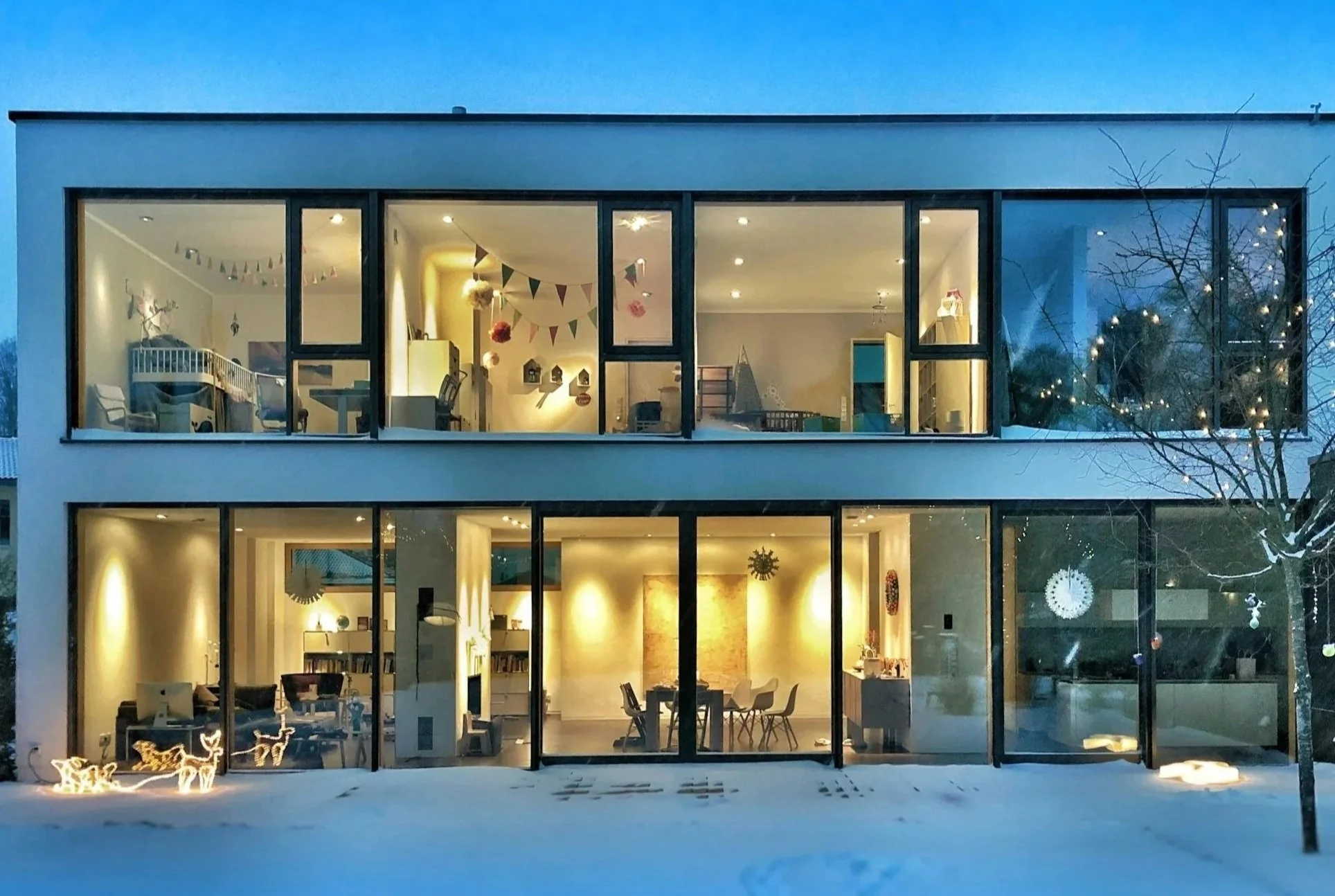 Luxury smart home with integrated automation and contemporary design