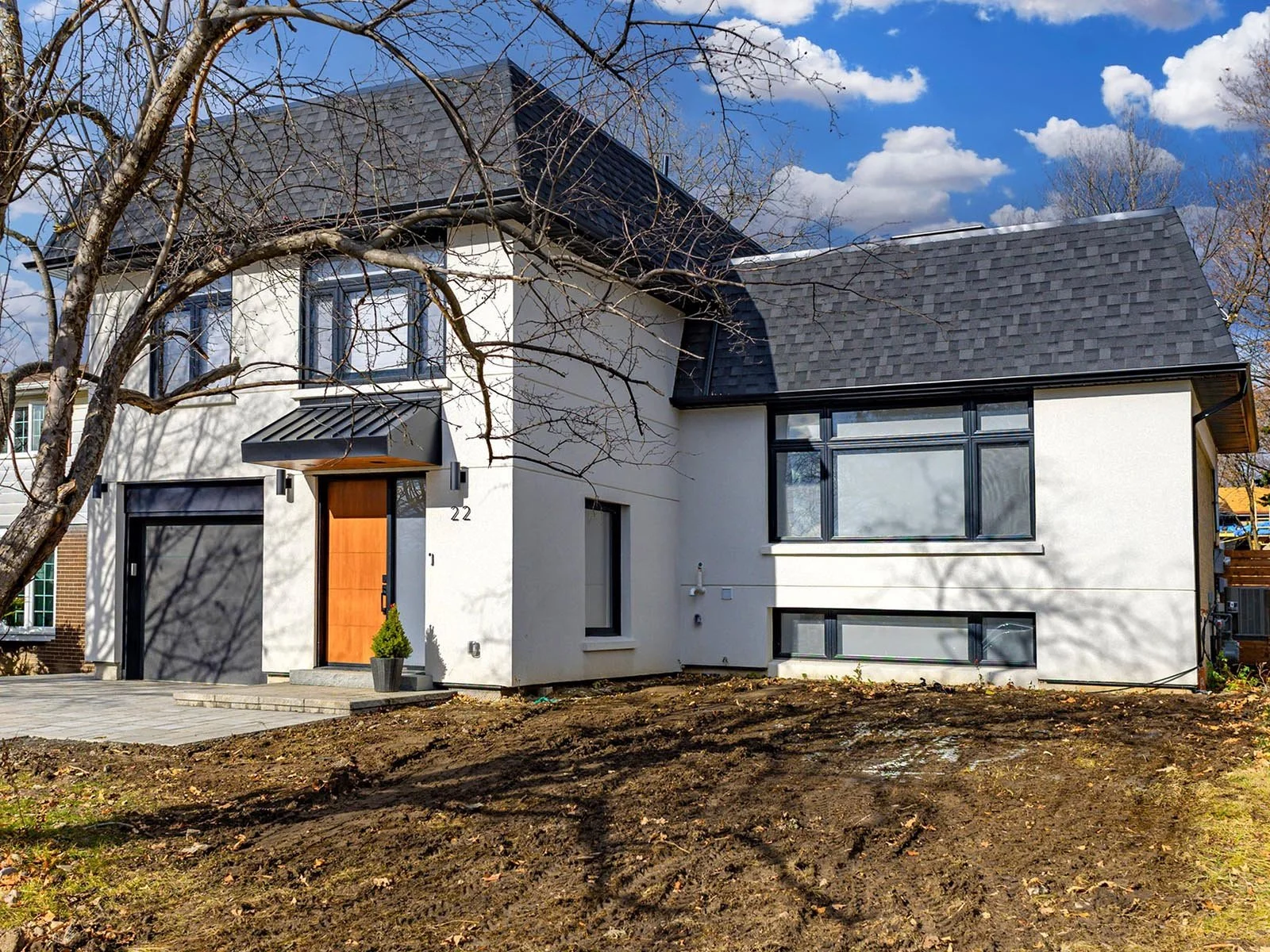 Structural framing work for a residential home addition in Ontario