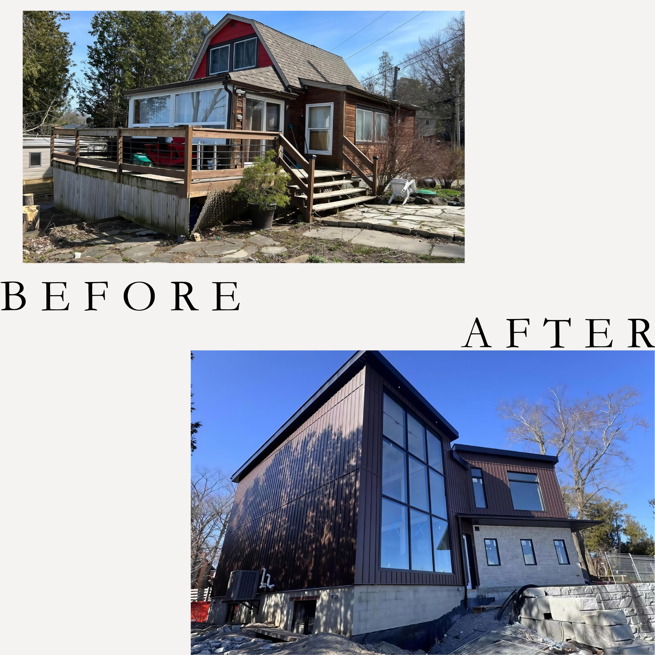 Before exterior view of a residential home prior to renovation in the GTA