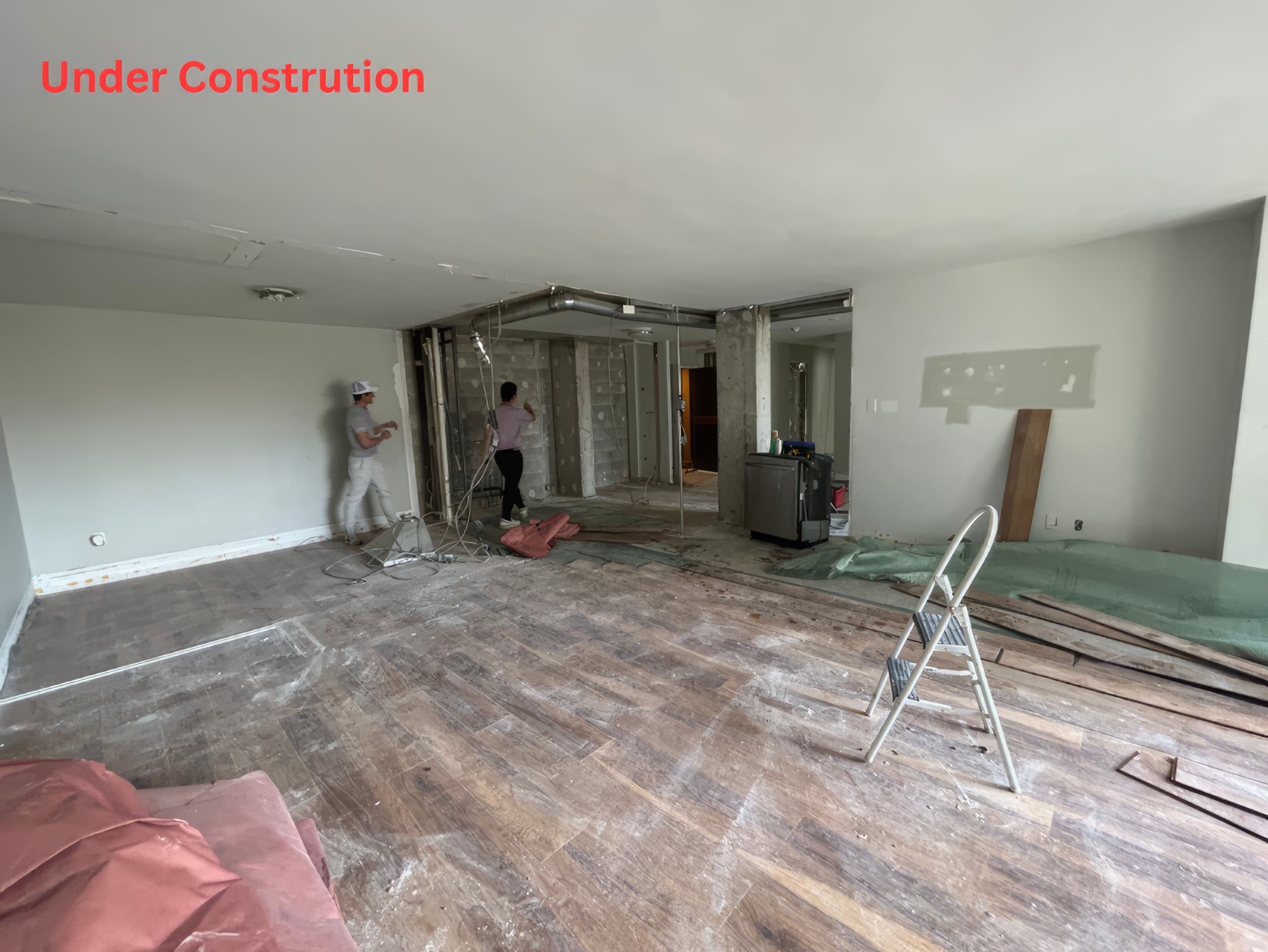 Toronto home renovation interior under construction