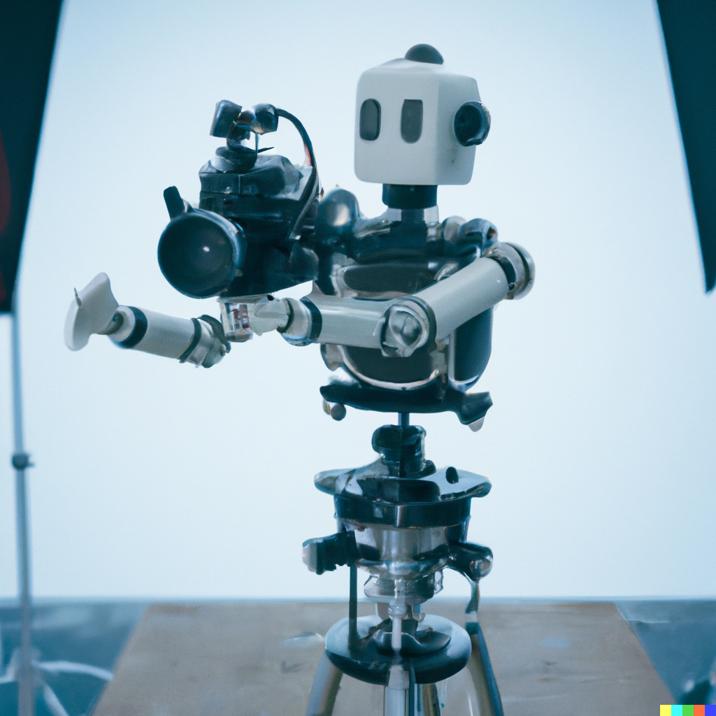 DALL·E 2022-12-26 18.23.19 - robot with a camera working on a professional high quality film set.png