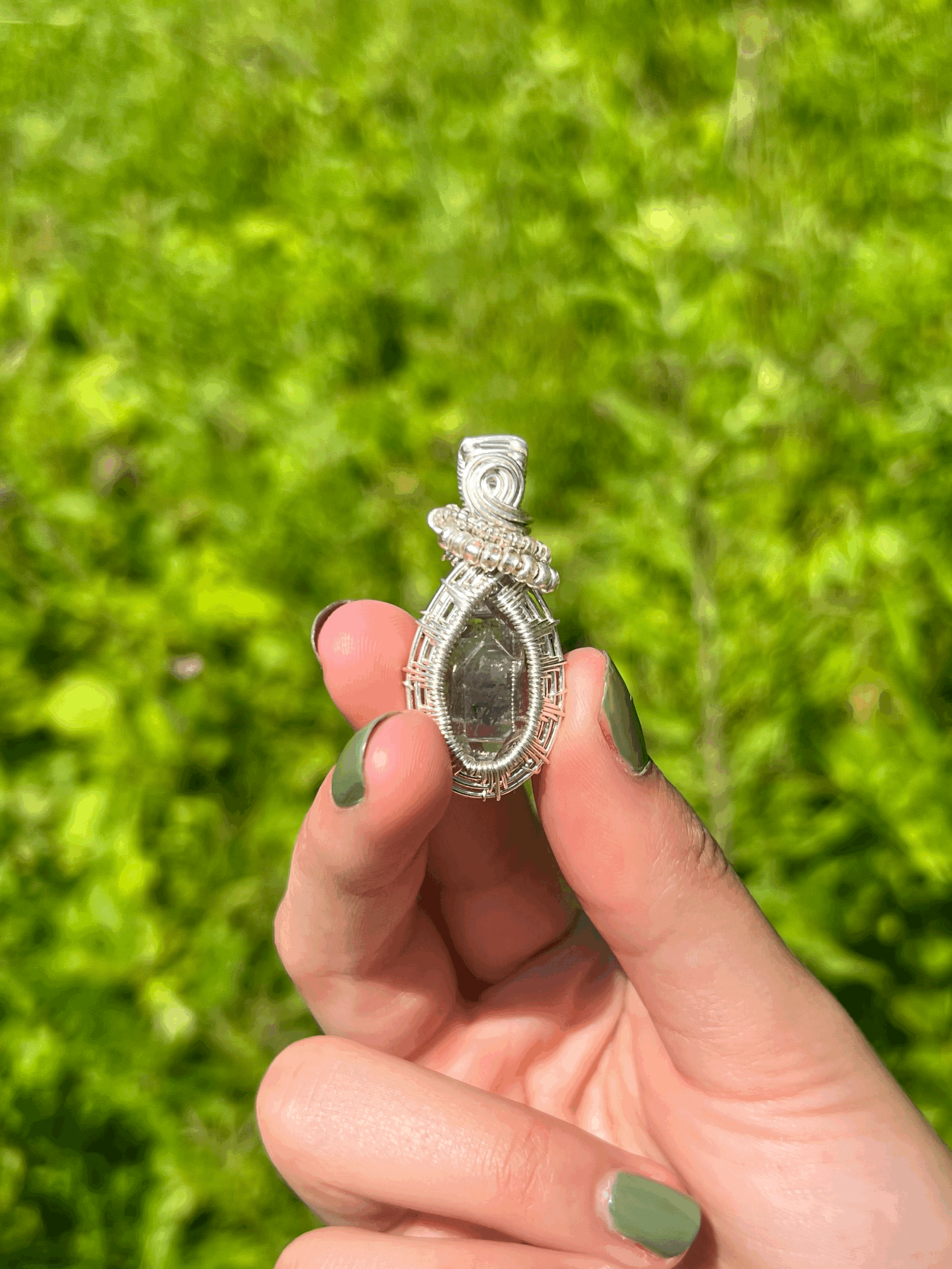 Tormalated quartz jewelry on etsy